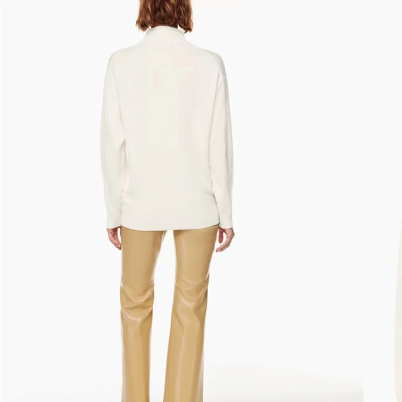 NWT Aritzia Wilfred Montpellier Turtleneck Light Birch XS - Picture 3 of 10